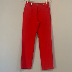 St John Sport Classic Red High Rise Women's Jeans Like New